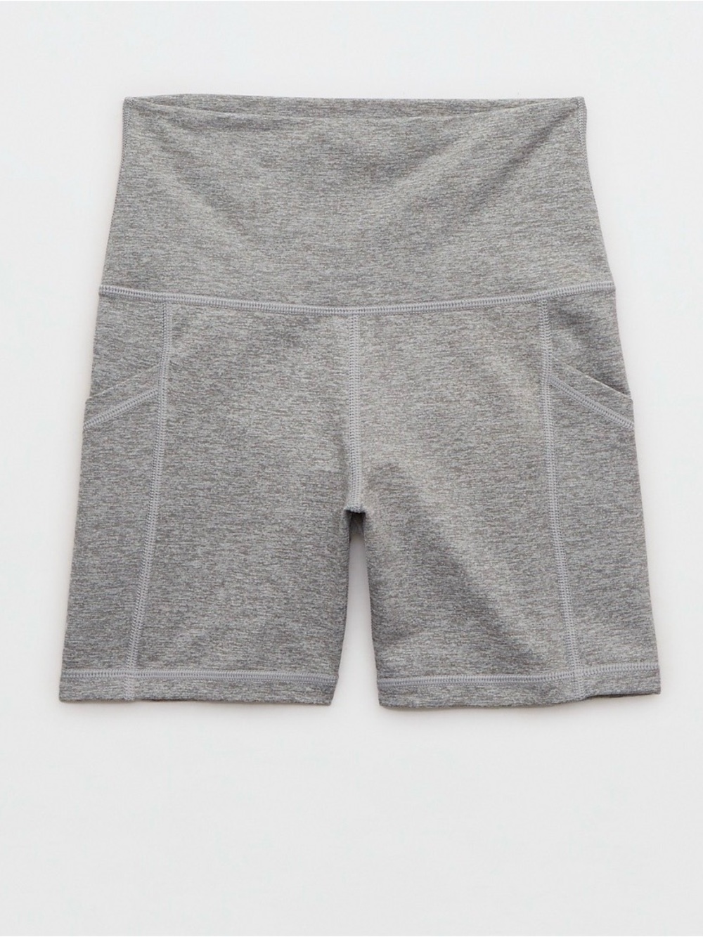 Aerie Offline High-Rise Grey Athletic Bike Shorts